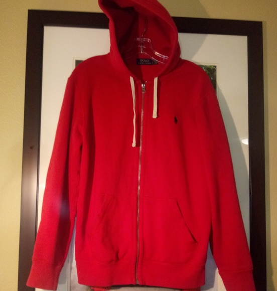 Polo Ralph Lauren Other - POLO RALPH LAUREN Royal Red Jacket Large Hoodie